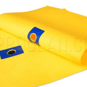 Trapero amarillo con ojal reforzado 25 unidades