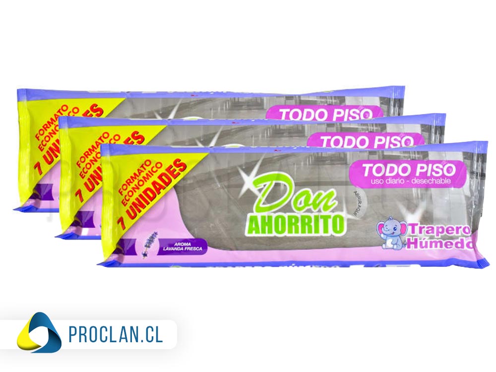 Trapero húmedo Don ahorrito pack 3 unidades