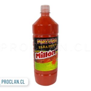 Cera pintura roja para pisos 1 lt marca Millon