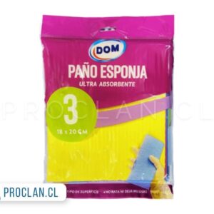 Paño húmedo 3 unidades marca Dom por mayor 12 bolsas