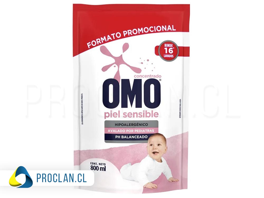 Omo piel sensible hipoalergenico 800ml