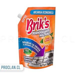 Desengrasante Brik's formato doypack 1lt por mayor