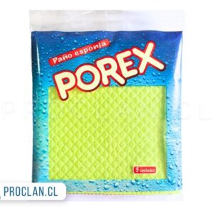 Paño esponja húmedo 3 unidades marca Porex ¡OFERTA!