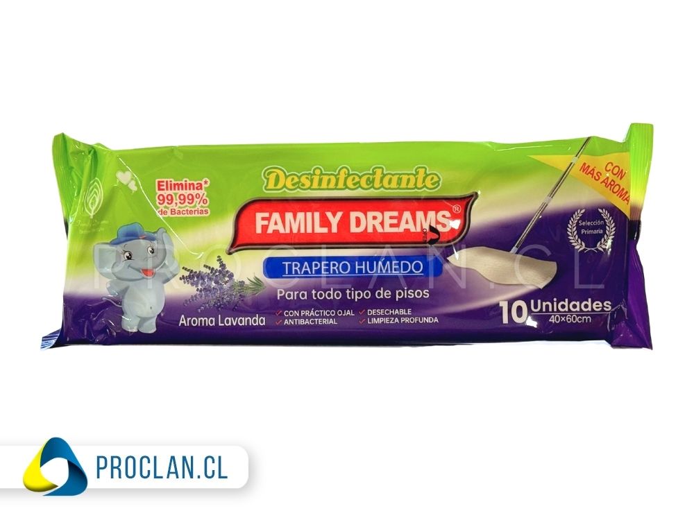 Trapero húmedo desinfectante Family Dreams por mayor - Imagen 2